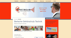 Desktop Screenshot of bertsche-gehoerschutz.de