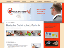 Tablet Screenshot of bertsche-gehoerschutz.de